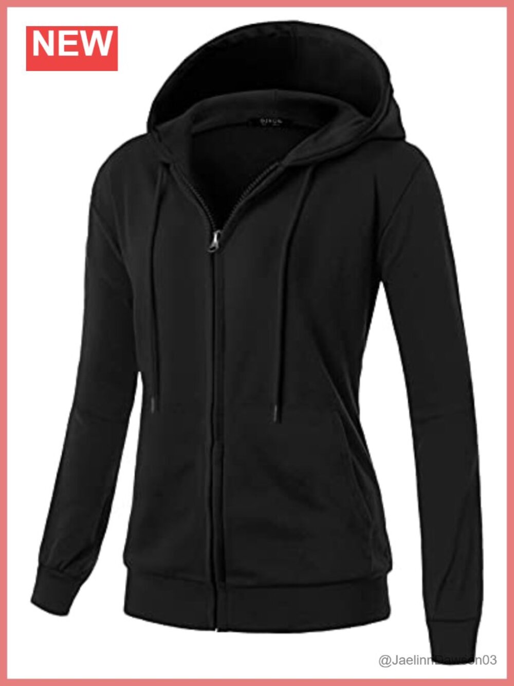 Women's Cotton Blend Full Zip Hoodie Soft Basic Long Sleeve Casual